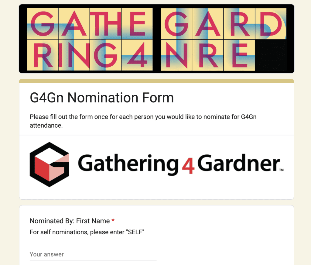 G4G15 Nomination Form